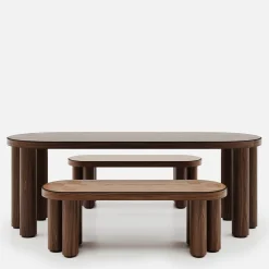 Panchina in legno di quercia Roma