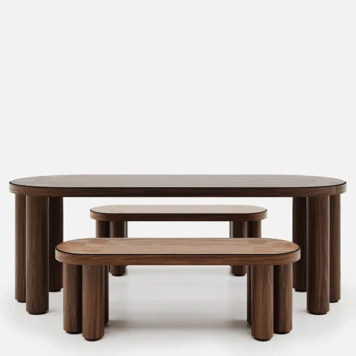 Panchina in legno di quercia Roma