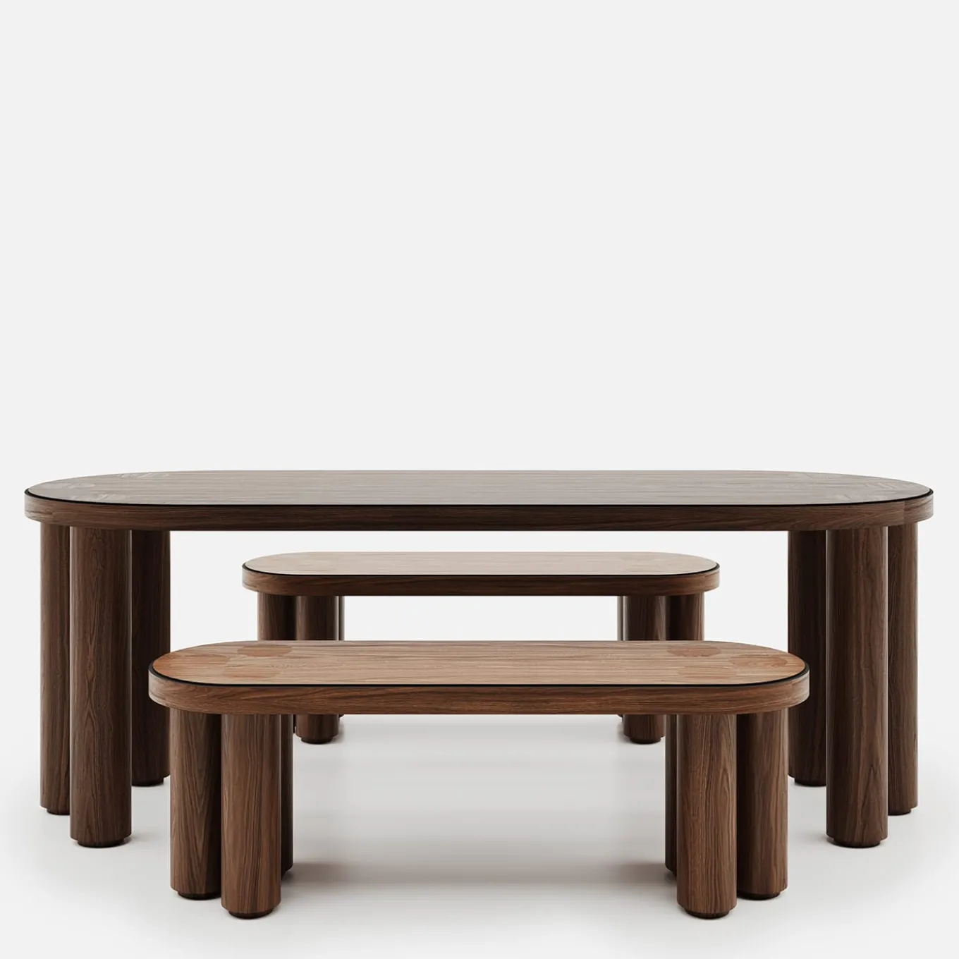 Panchina in legno di quercia Roma