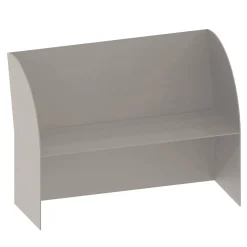 Panchina per esterni in alluminio grigio Coimbra 02