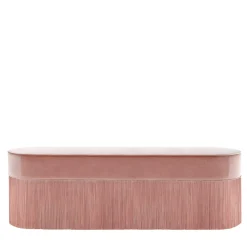 Panchina rosa con frange
