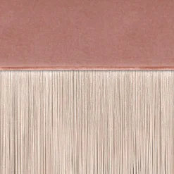 Panchina rosa con frange