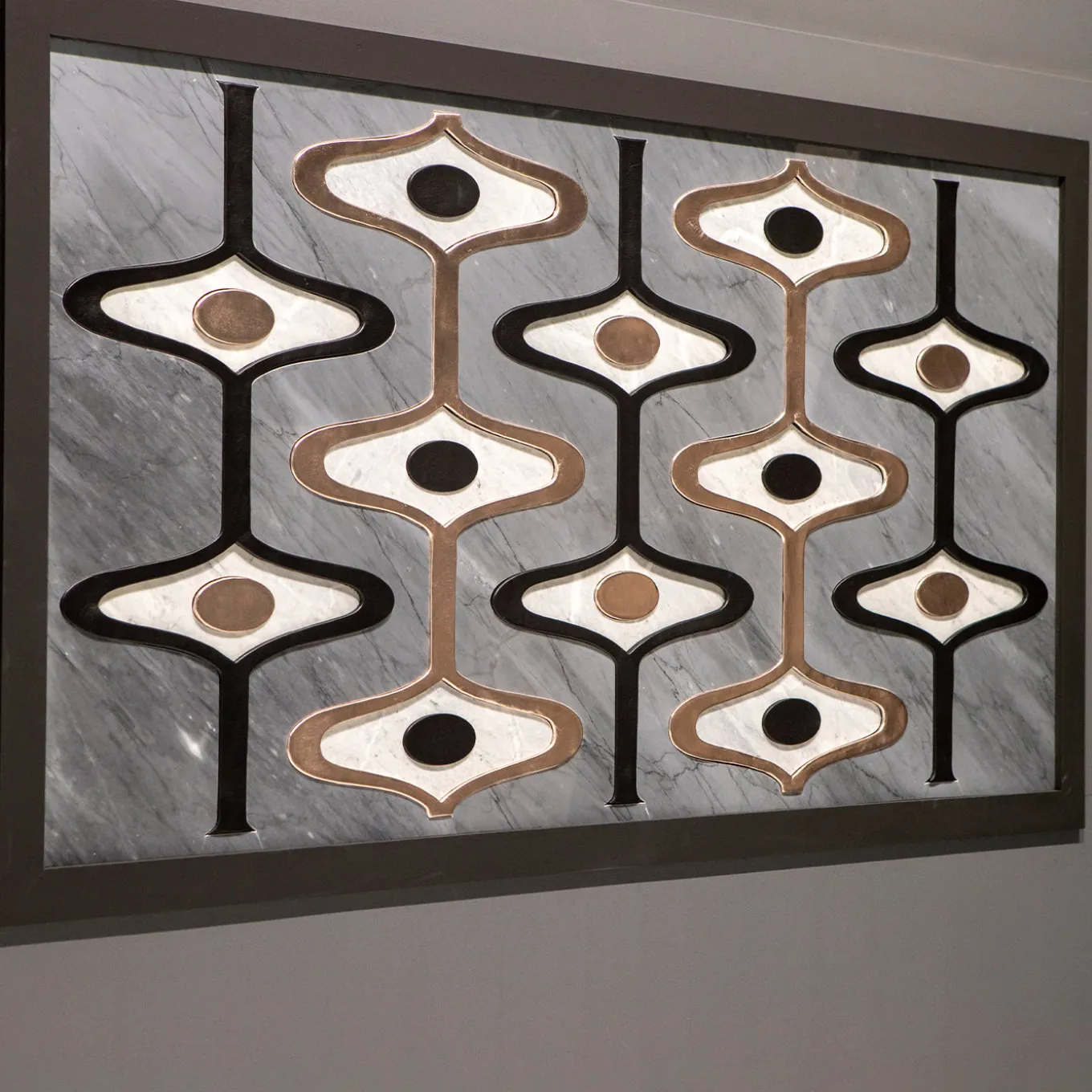 Pannello Decorativo Fancy Mirage in Pelle e Marmo