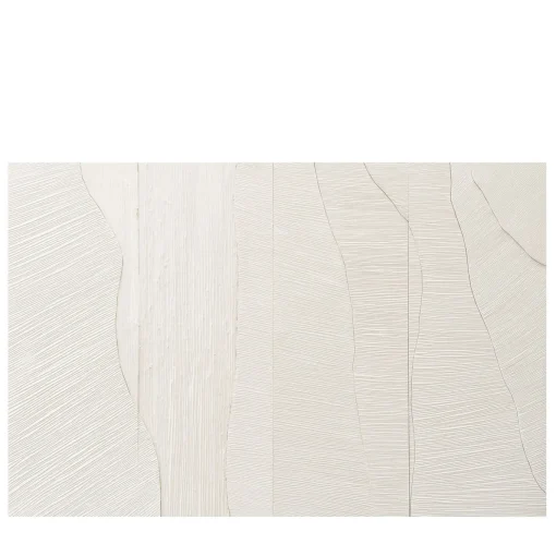 Pannello decorativo in gesso bianco Waves
