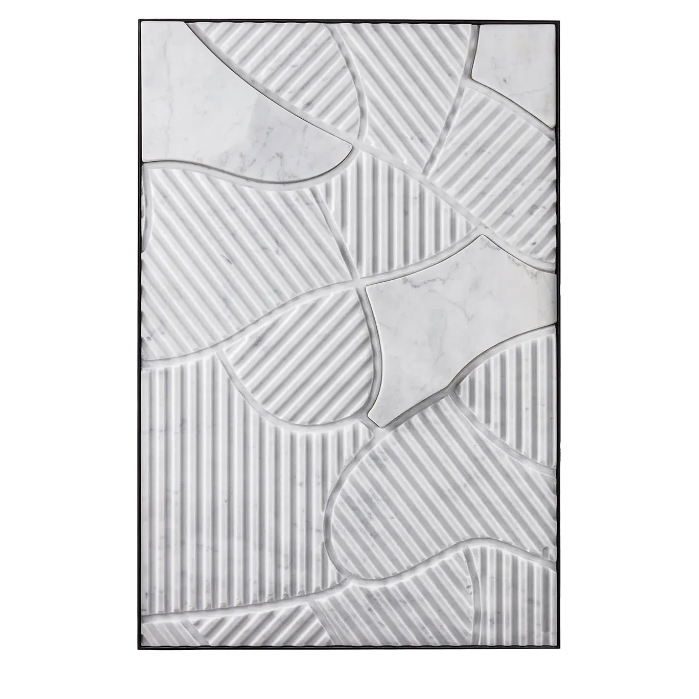 Pannello decorativo in marmo Carrara bianco Terre Arate