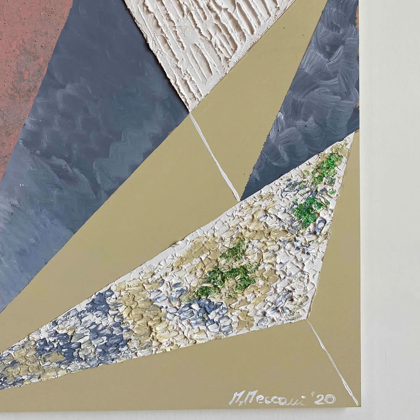 Pannello decorativo Triangolazioni Uno di Mascia Meccani