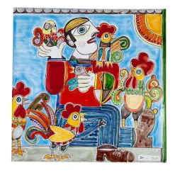 Pannello Il ladro di galline