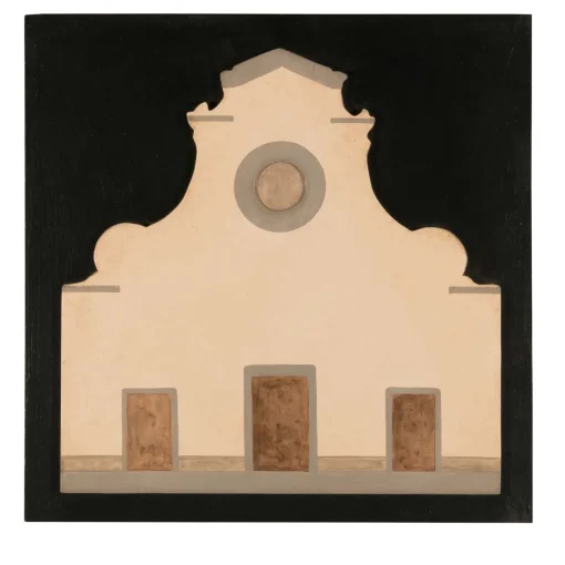 Pannello nero quadrato della chiesa di Santo Spirito