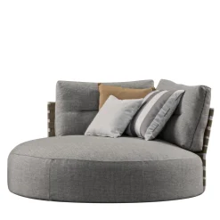 Pantelleria Grigio Chaise Longue rotonda per esterni