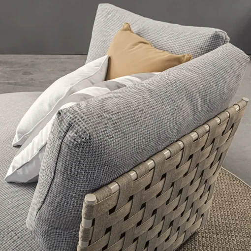 Pantelleria Grigio Chaise Longue rotonda per esterni