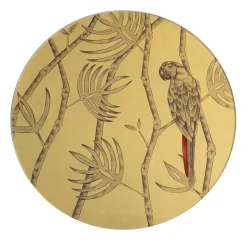 Pappagallo Soggetto VI Piatto Oro