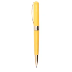 Penna a sfera Avatar fantasia gialla con finiture in oro