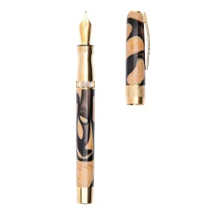 Penna roller Rock Dune con finiture in oro