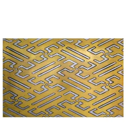 Percorso magnetico Legno intagliato con foglia d'oro e d'argento di Giuseppe Caiafa