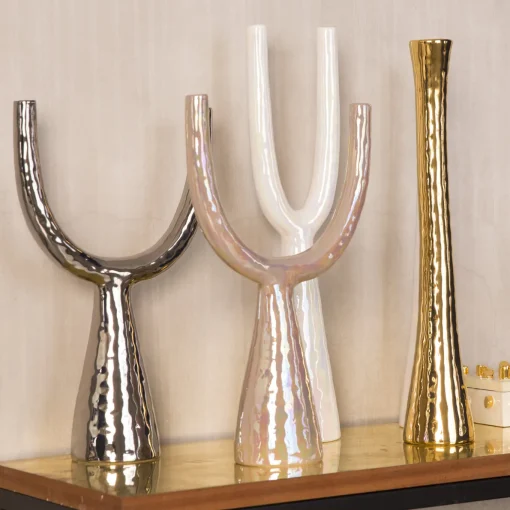 Perla Candelabro in ceramica