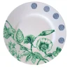 Piatto da dessert Maria Antonietta blu e verde