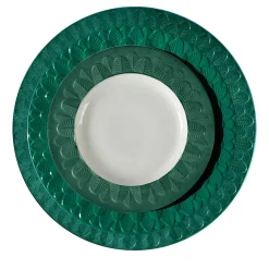 PIATTO DA DESSERT PAVONE - VERDE
