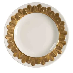 PIATTO DA DESSERT PAVONE - ORO #2