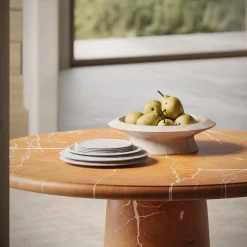 Piatto da portata bianco di Carrara di Ivan Colominas #2