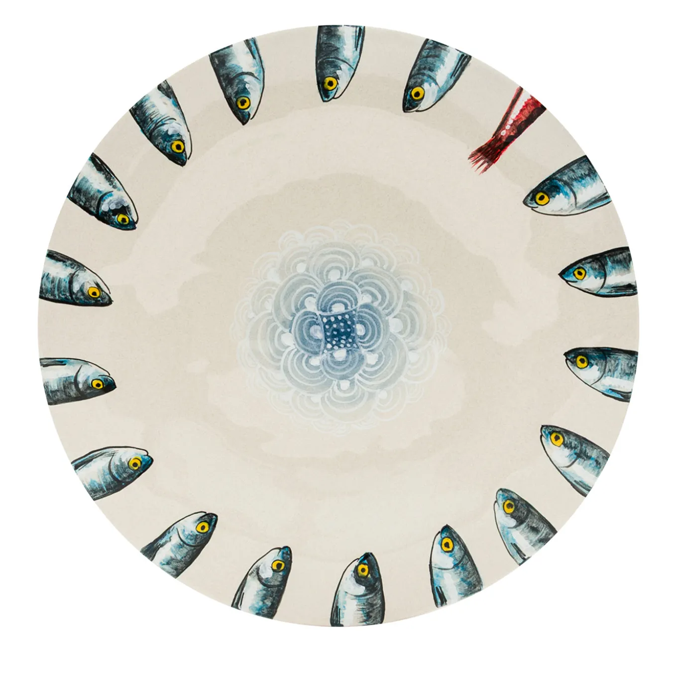 Piatto da portata Controcorrente in ceramica