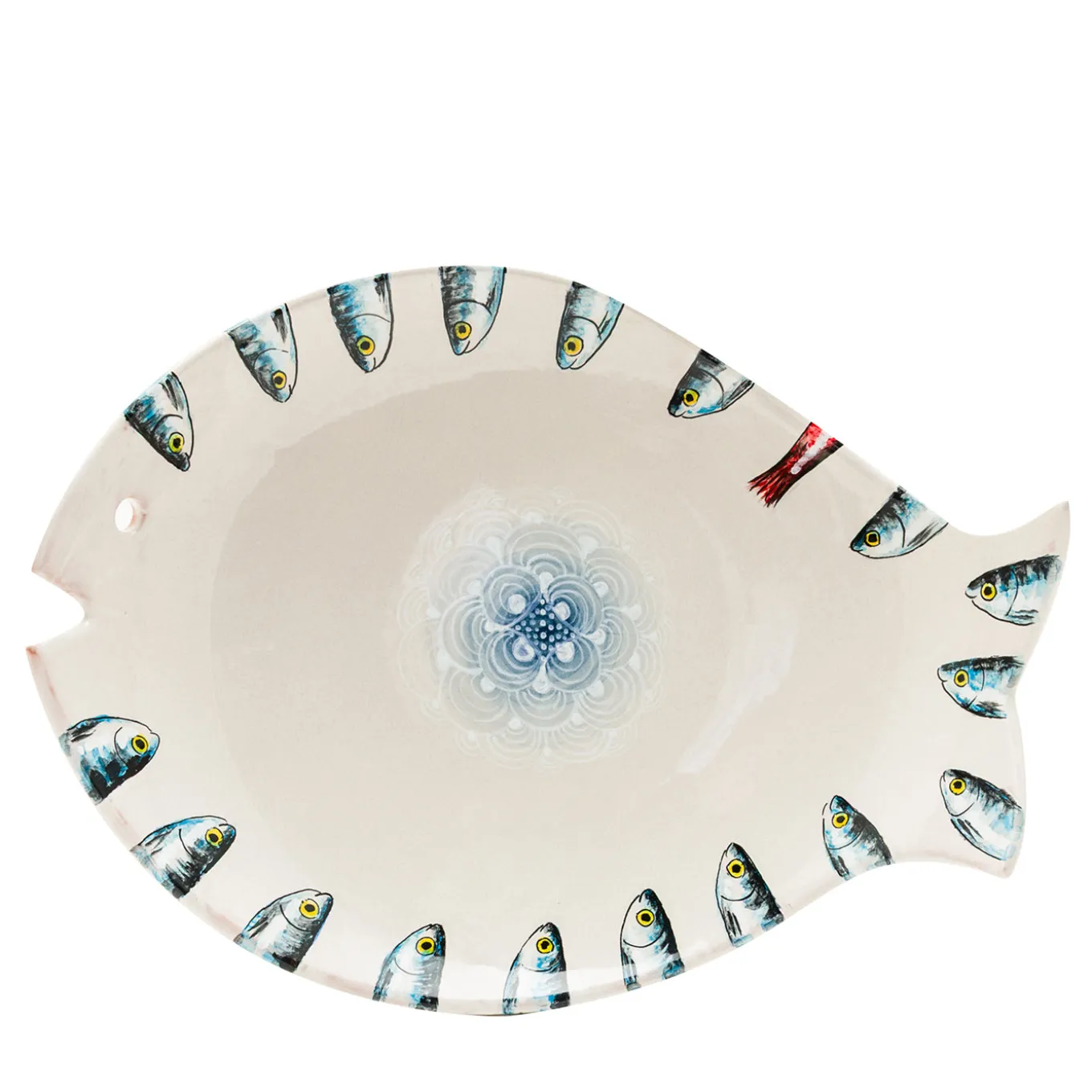 Piatto da Portata Controcorrente in Ceramica a Forma di Pesce #3