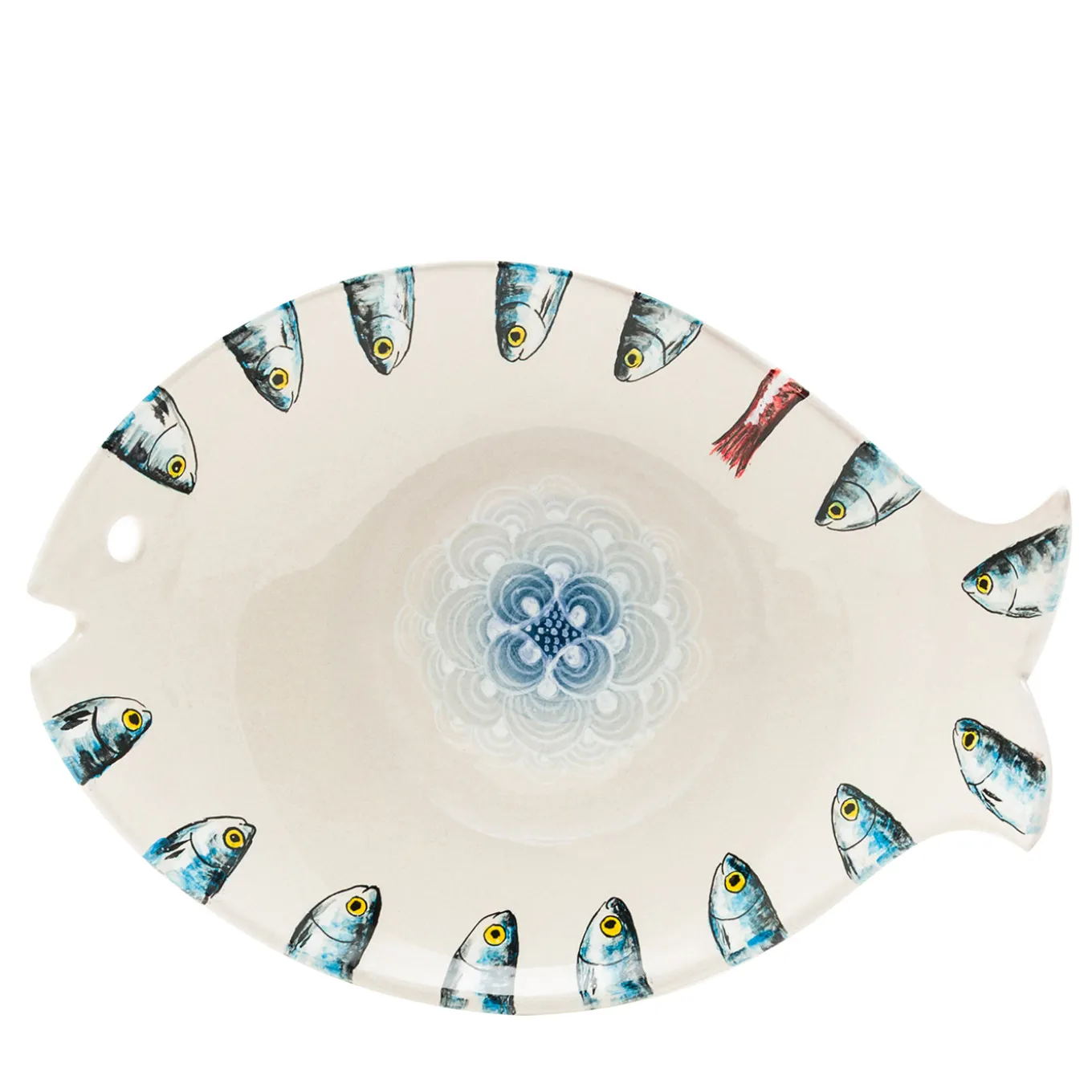 Piatto da Portata Controcorrente in Ceramica a Forma di Pesce #4