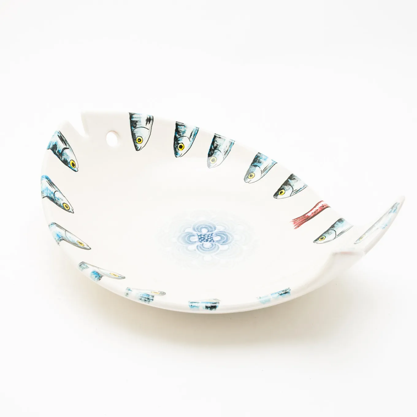Piatto da Portata Controcorrente in Ceramica a Forma di Pesce #4