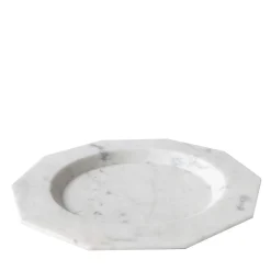 Piatto da portata in marmo bianco di Carrara