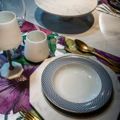 Piatto da portata in marmo bianco di Carrara