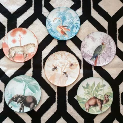 Piatto da portata in porcellana Flamingo Menagerie Ottomane