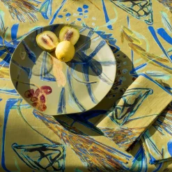 Piatto da portata medio in ceramica dipinta a mano Panarea