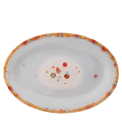 Piatto da portata ovale grigio Murrine
