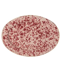 Piatto da portata ovale Red Pois