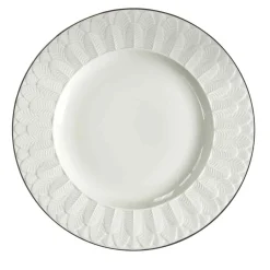 PIATTO DA PORTATA PAVONE - BIANCO
