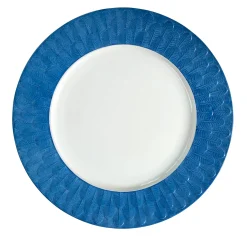 PIATTO DA PORTATA PAVONE - BLU
