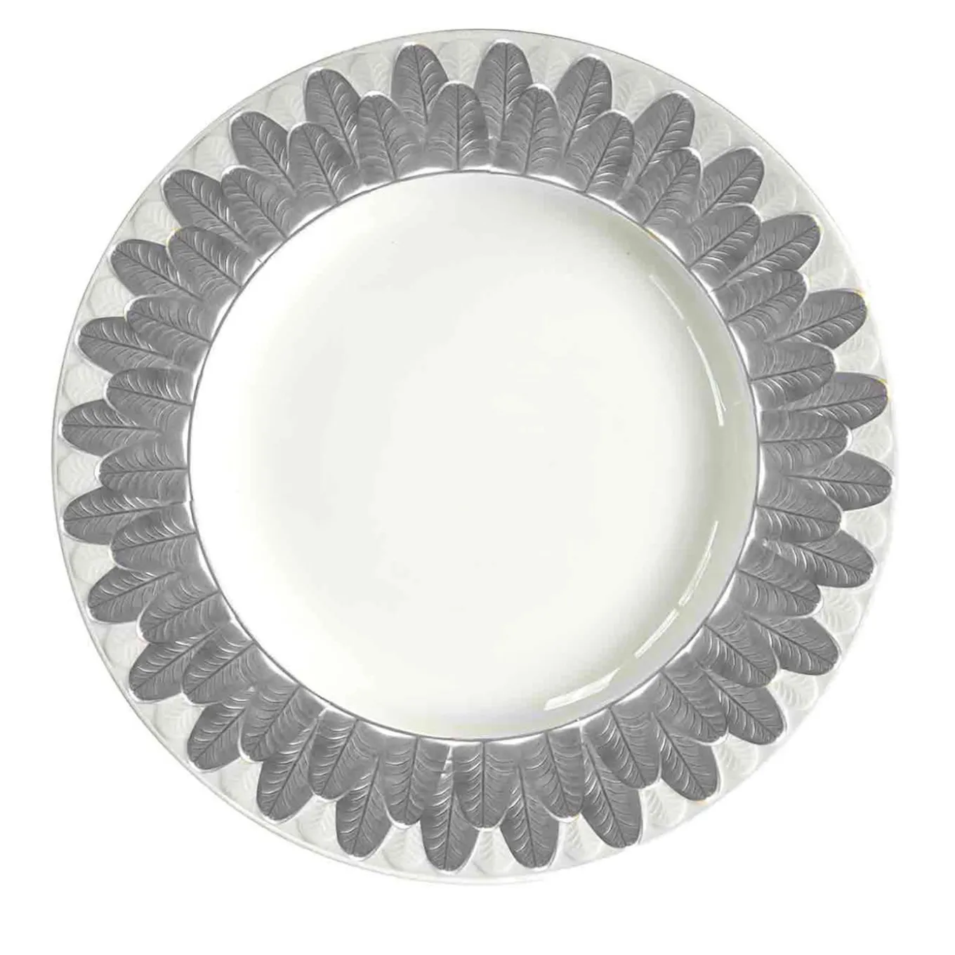 PIATTO DA PORTATA PAVONE - ARGENTO