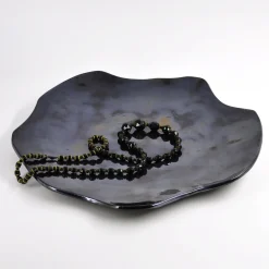 Piatto Decorativo Notte Stellata in Ceramica di Nino Basso