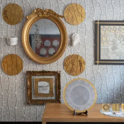 Piatto Decorativo Pappagallo Soggetto II Oro