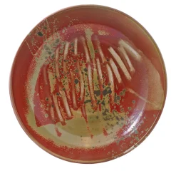 Piatto decorativo Rosso Fantasia