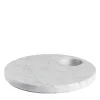 Piatto Ellipse in marmo di Carrara
