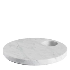 Piatto Ellipse in marmo di Carrara