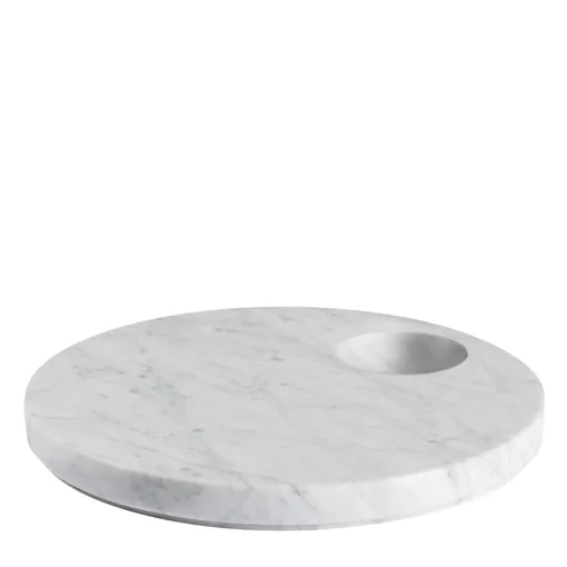 Piatto Ellipse in marmo di Carrara