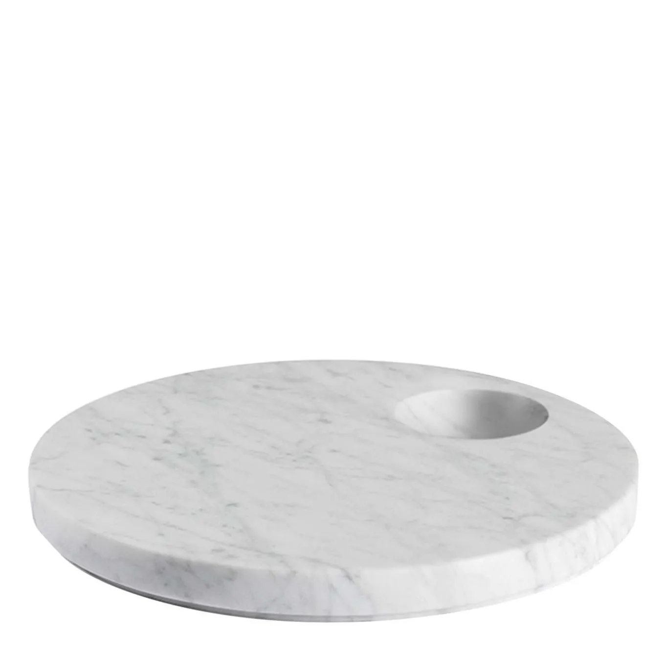 Piatto Ellipse in marmo di Carrara