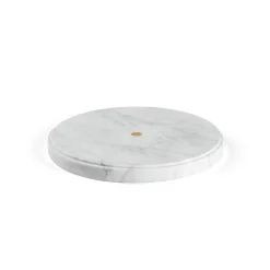 Piatto Ellipse in marmo di Carrara