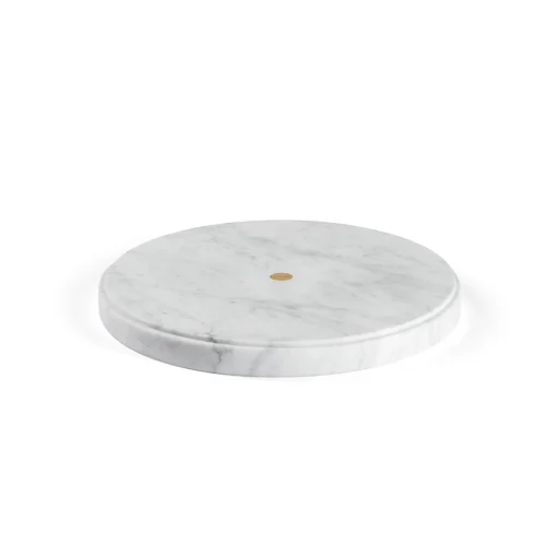 Piatto Ellipse in marmo di Carrara