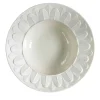 PIATTO FONDO CON BORDO A PAVONE - BIANCO #3