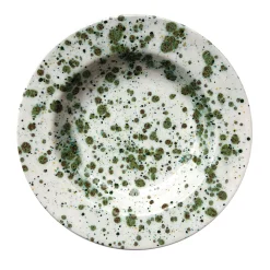 Piatto fondo verde screziato alle erbe