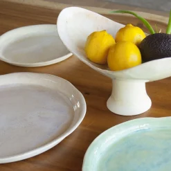 Piatto grande in porcellana Mediterranea Hazed Lavender