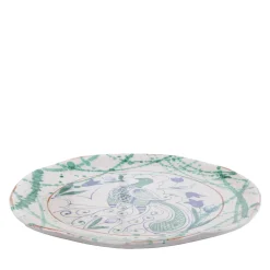 Piatto in ceramica Pavone