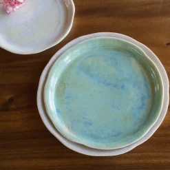 Piatto medio in porcellana Mediterranea Acqua Green